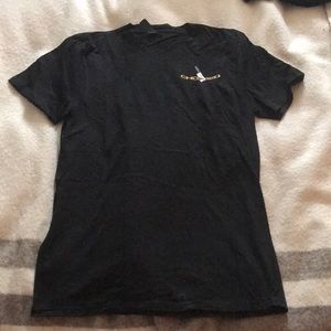 CHOPPED V-neck T-Shirt with back detail